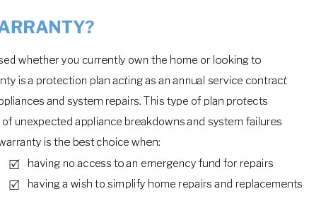 home warranty or home insurance